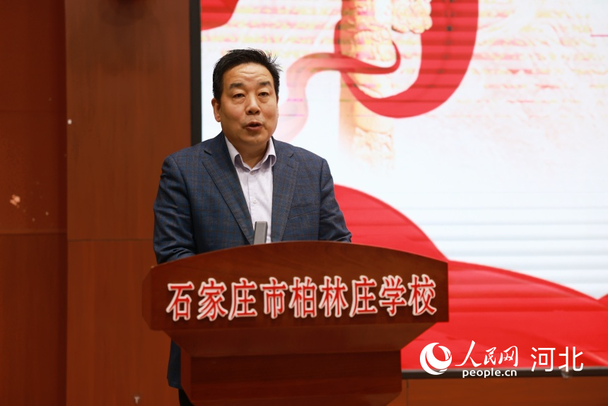 人民日报出版社副社长赵军致辞。人民网 左原铭摄