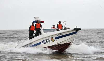 建军节：河北海警海上执勤