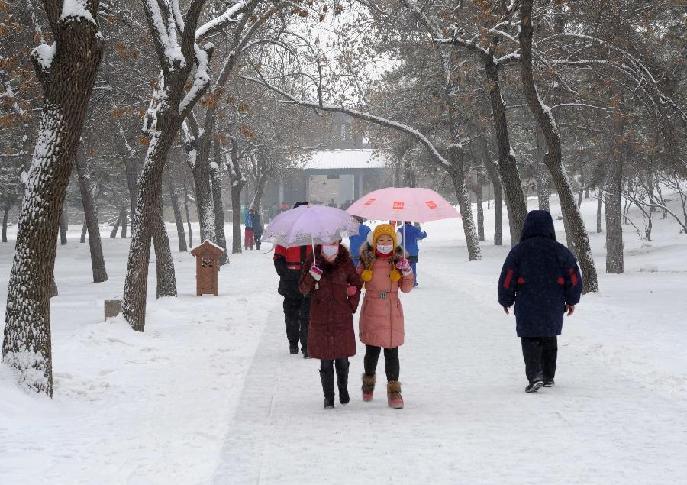 河北省迎来入冬后最大范围降雪